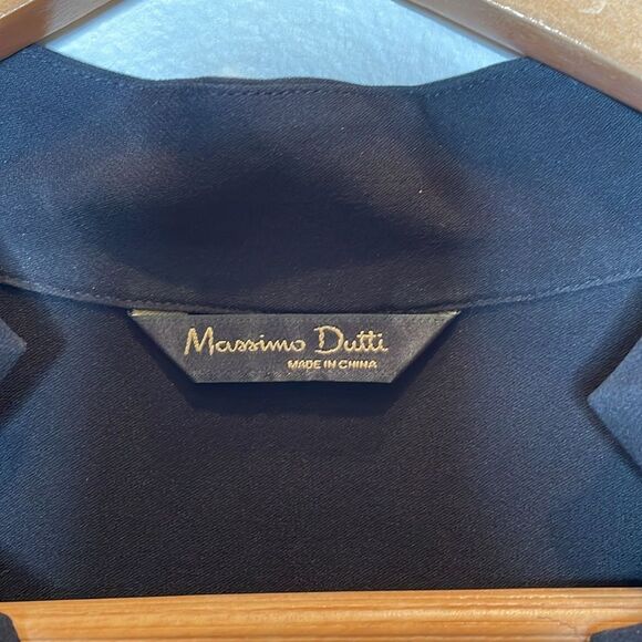 Massimo Dutti Silk Long Sleeve Dress US 8 - Picture 4 of 8